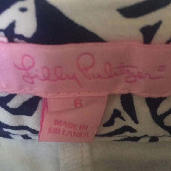 Lilly Pulitzer Cleona skort skirt navy zebra 6 - Picture 3 of 4